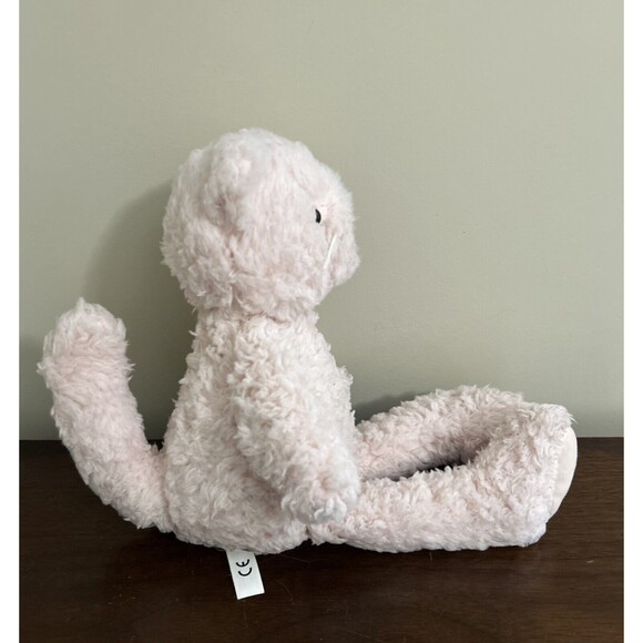 Pottery Barn kids Pink Cat Plush Sherpa Kitty PBK 2019 15" - Picture 4 of 10